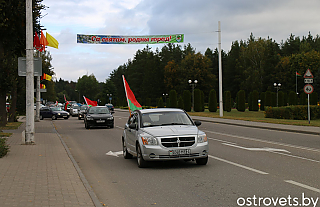 Островчане приняли участие в автопробеге ко Дню народного единства