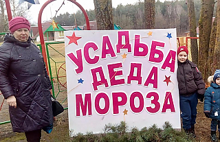 Усадьба Деда Мороза работала в детском оздоровительном лагере «Ласточка»