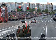 Военный парад по случаю 80-летия Победы начался у стелы "Минск - город-герой"