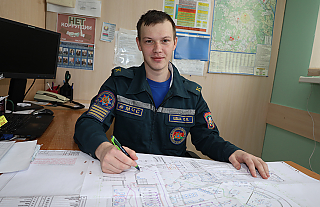 Об учёбе и практике узнали у практиканта Островецкого РОЧС