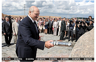 Церемония закладки капсулы с посланием будущим поколениям состоялась на площадке строительства белорусской АЭС