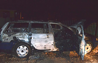 В Белькишках сгорел автомобиль