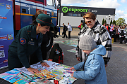 В единый день безопасности в Островце работали интерактивные площадки для детей 