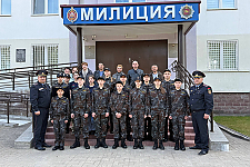 В Островецком РОВД прошёл открытый урок для воспитанников ВПК «Прорыв»