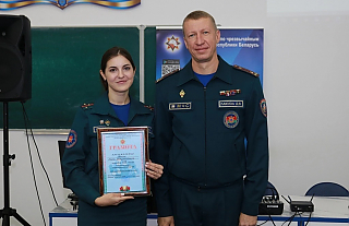 Марта Милош из Островецкого РОЧС стала 3-й на областном конкурсе пропагандистов МЧС