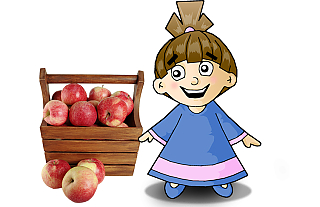  Як АПэшка дапамагала яблыкі збіраць 