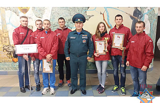 Островецкие спасатели завоевали два «золота» на чемпионате МЧС по легкоатлетическому кроссу